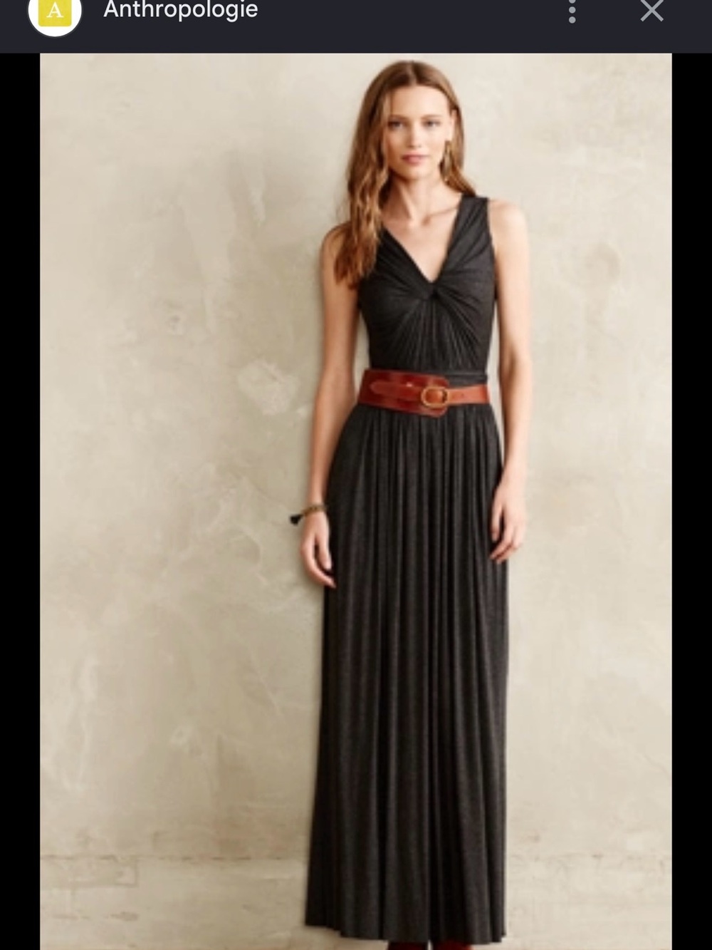 Anthropologie Bailey44 Sleeveless Twist-Front Maxi